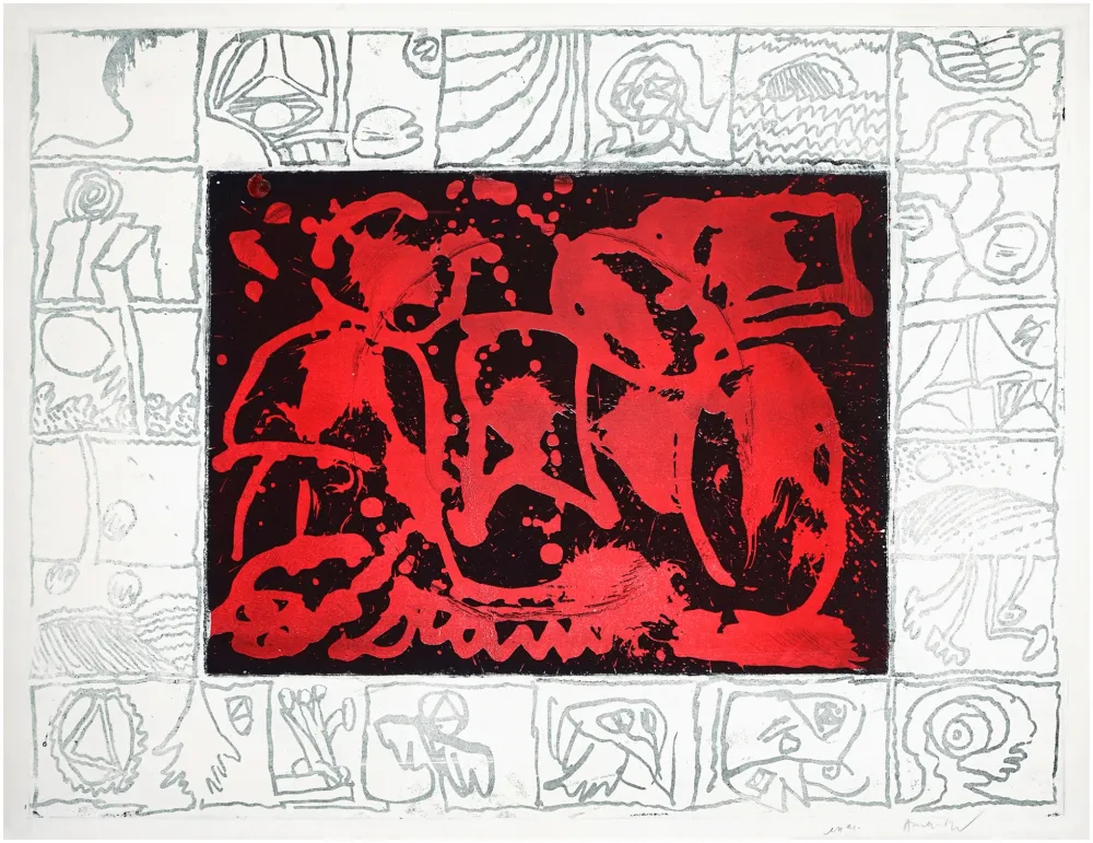 Aguafuerte Alechinsky - Facteur rhésus