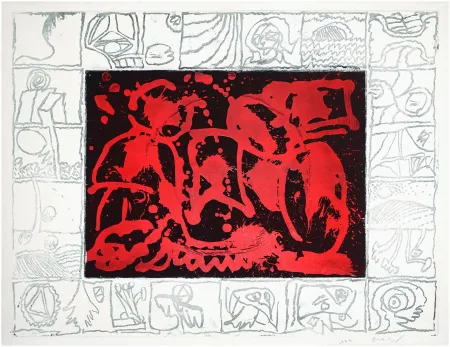 Aguafuerte Alechinsky - Facteur rhésus