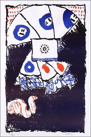 Litografía Alechinsky - Fenêtre