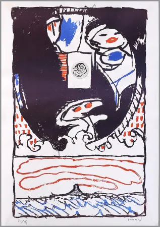 Litografía Alechinsky - Fenêtre