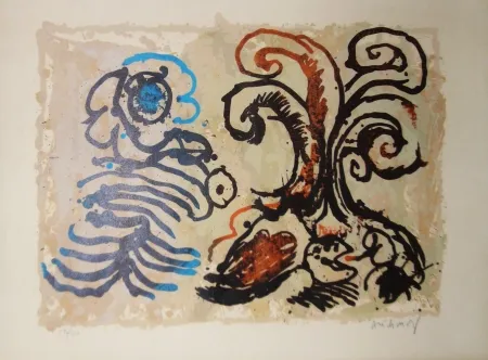 Litografía Alechinsky - Feuillage