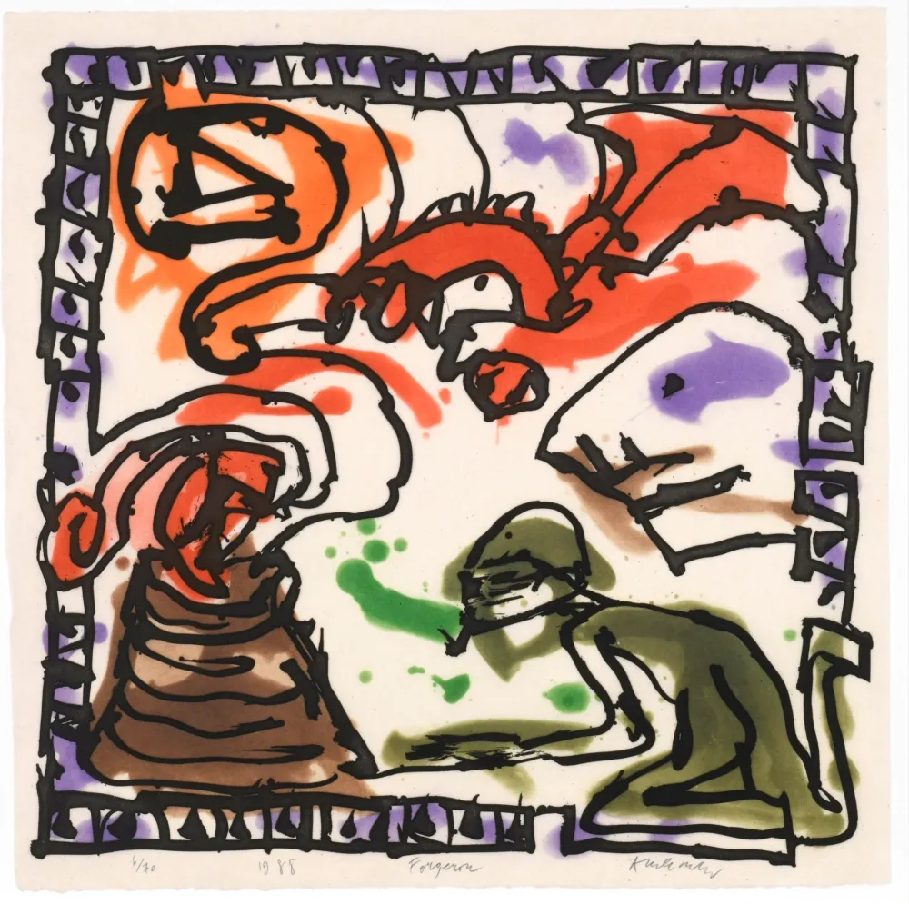 Aguafuerte Y Aguatinta Alechinsky - Forgeron