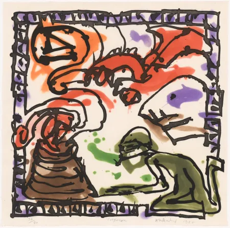 Aguafuerte Y Aguatinta Alechinsky - Forgeron