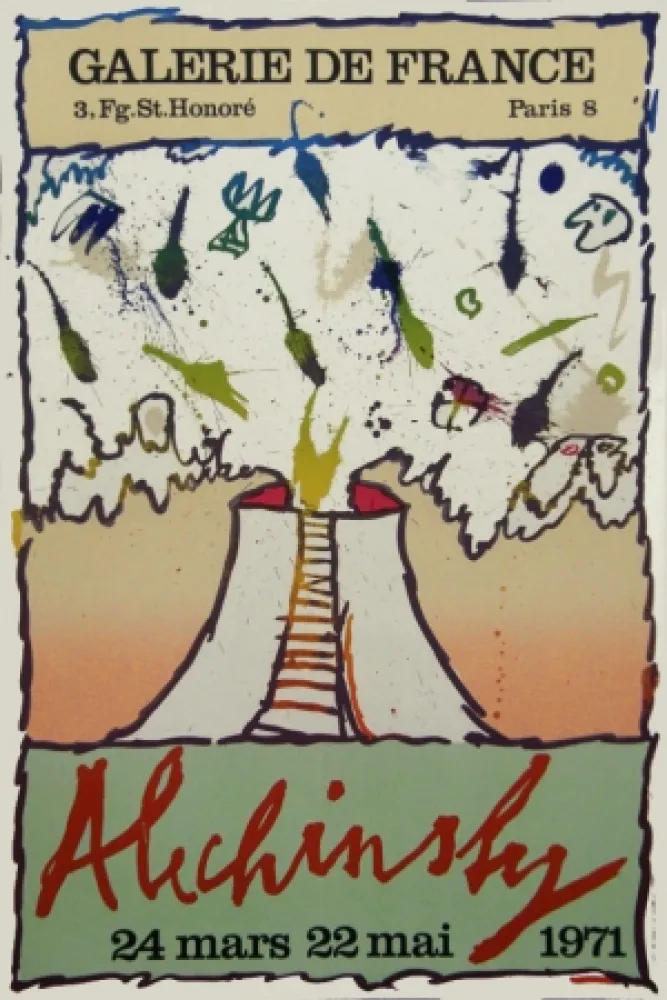 Litografía Alechinsky - Galerie de France exhibition poster