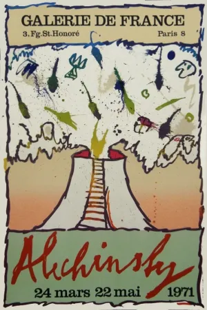 Litografía Alechinsky - Galerie de France exhibition poster