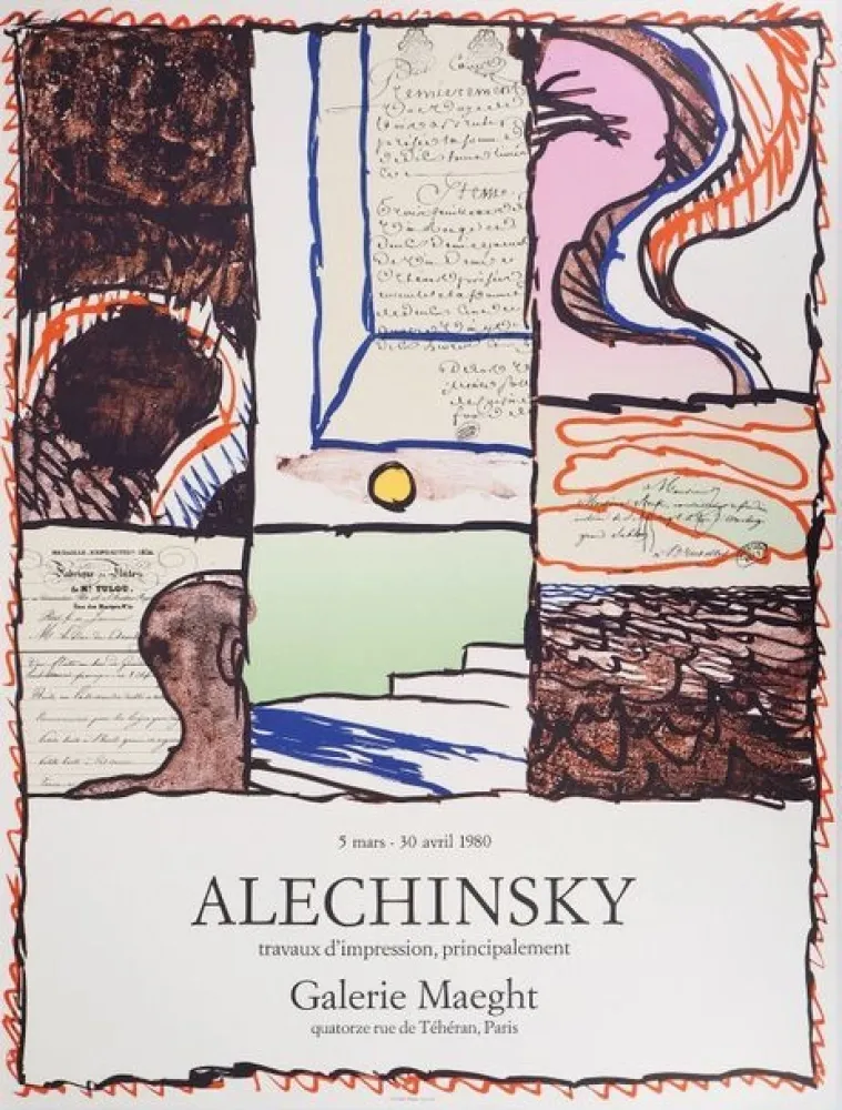 Cartel Alechinsky - Galerie Maeght