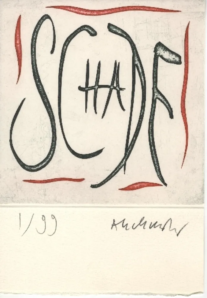 Grabado Alechinsky - Gare d'Osnabruck