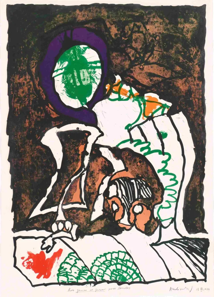 Litografía Alechinsky - Gnome et Gnose 03