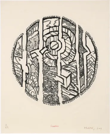 Aguafuerte Alechinsky - Gradins