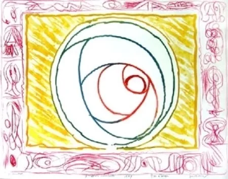 Grabado Alechinsky - Graffiti sélénite 