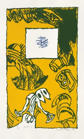 Litografía Alechinsky - Herbes potagères