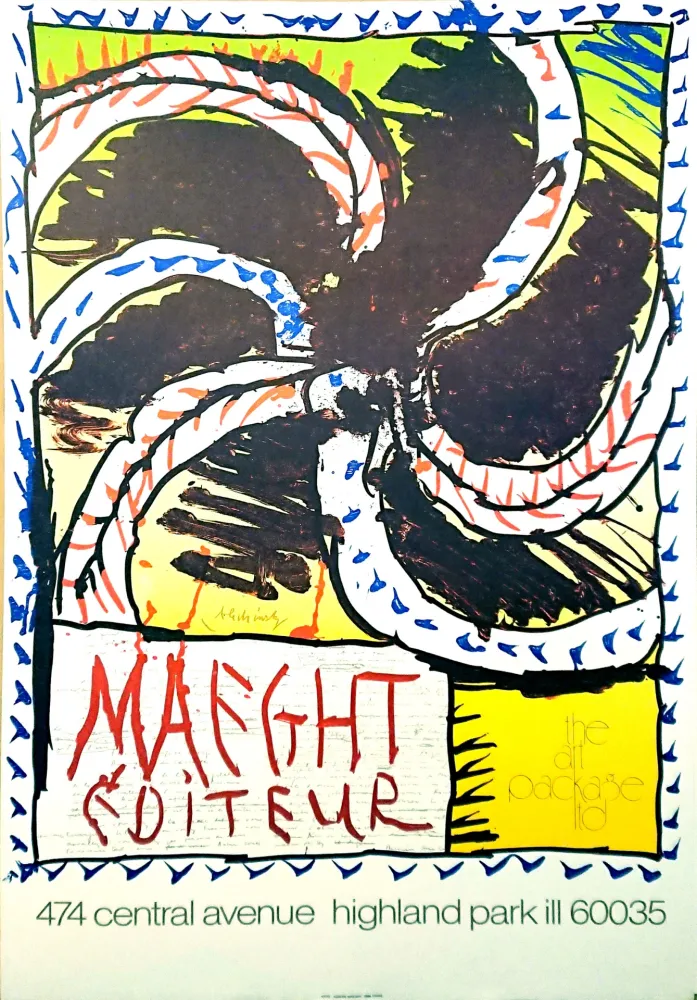 Litografía Alechinsky - '' Highland park ''