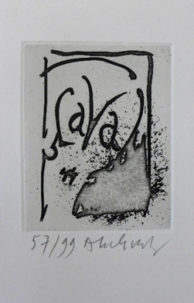 Aguafuerte Y Aguatinta Alechinsky - Homere est morte