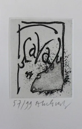 Aguafuerte Y Aguatinta Alechinsky - Homere est morte