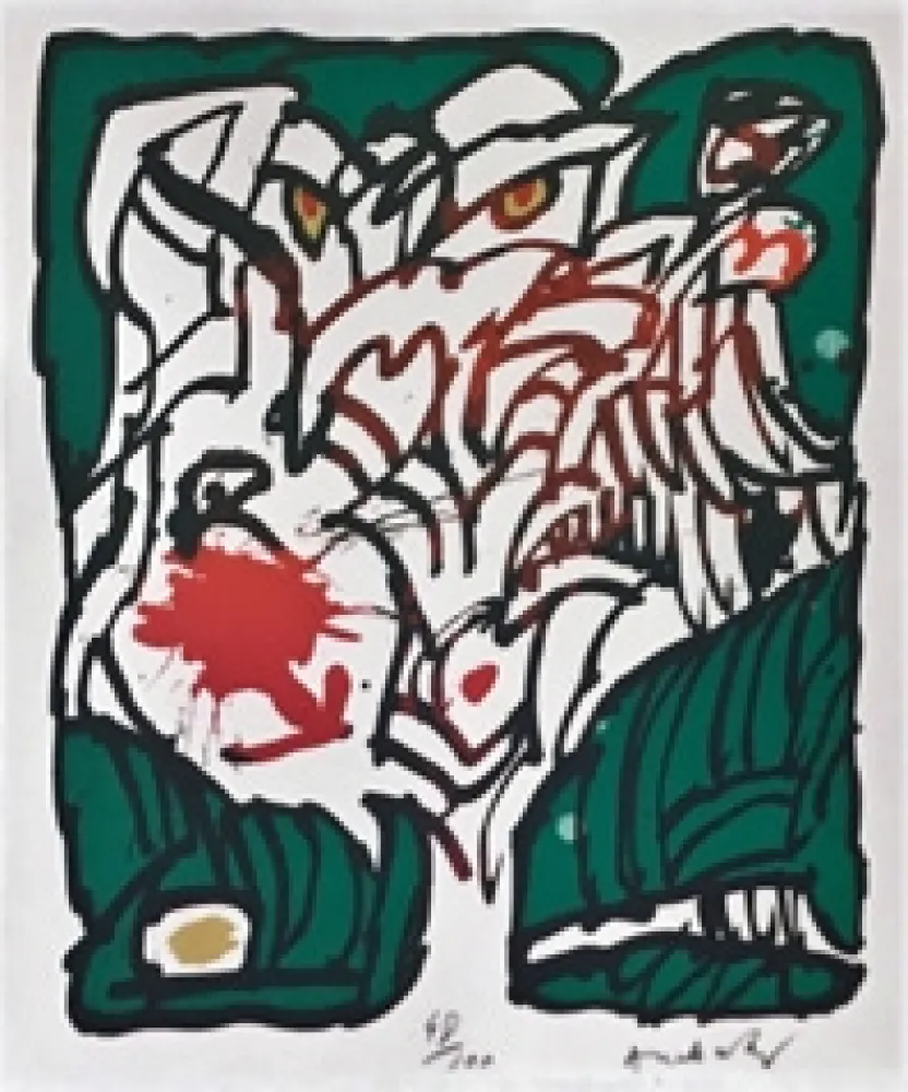Litografía Alechinsky - Hommage à 