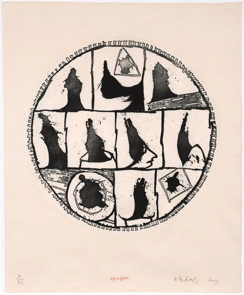 Aguafuerte Alechinsky - Houppes