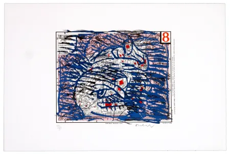 Litografía Alechinsky - Huitième arrondissement (Paris)