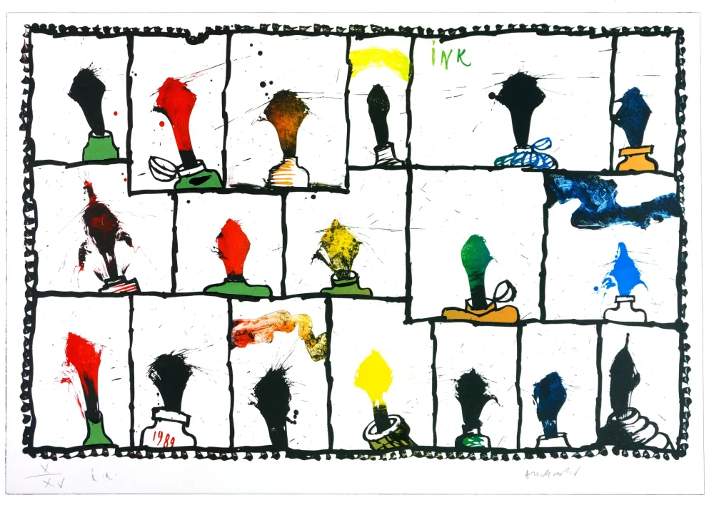 Litografía Alechinsky - Ink