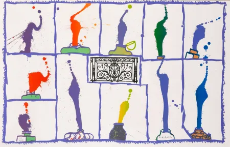 Litografía Alechinsky - Ink