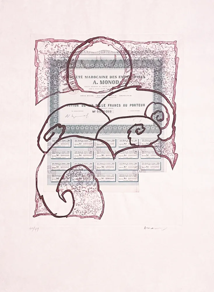 Aguafuerte Alechinsky - Krach