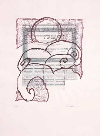 Aguafuerte Alechinsky - Krach