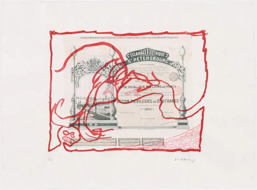 Aguafuerte Alechinsky - Krach II