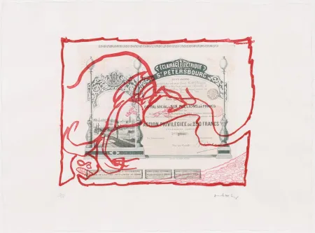 Aguafuerte Alechinsky - Krach II