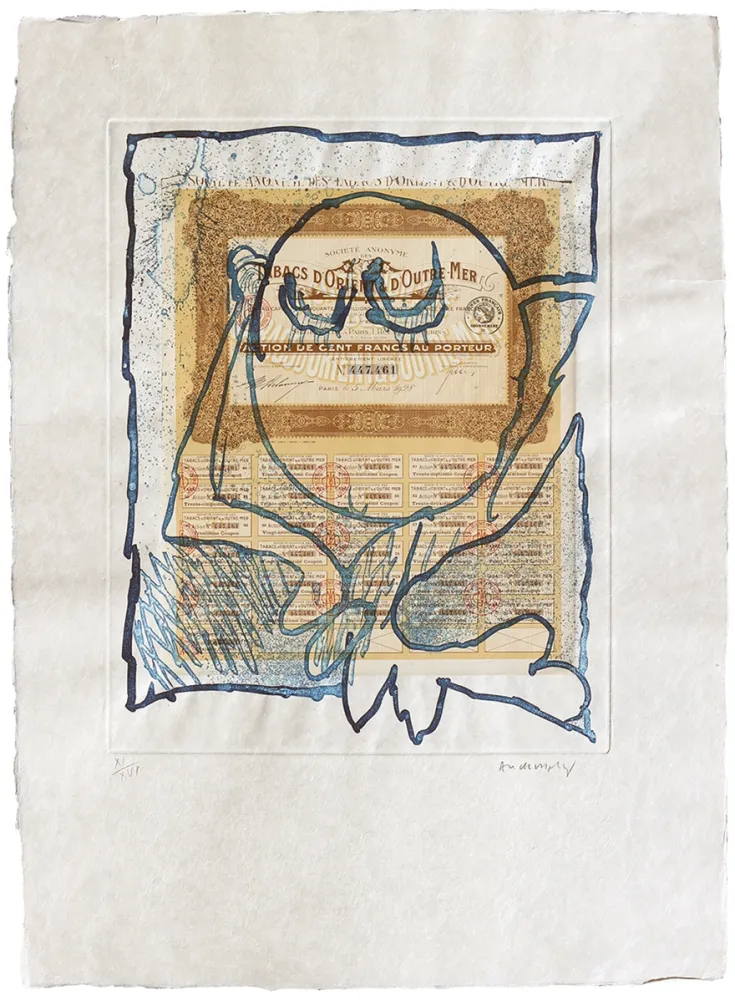 Aguafuerte Alechinsky - Krach II.