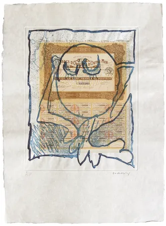 Aguafuerte Alechinsky - Krach II.