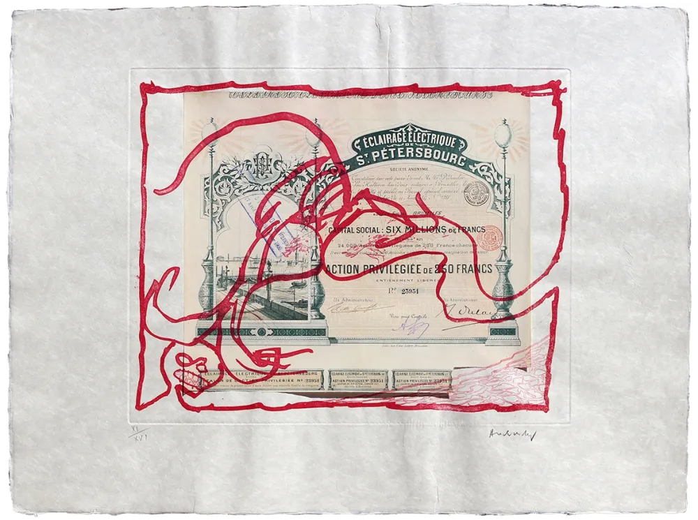 Aguafuerte Alechinsky - Krach IV.