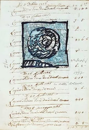 Grabado Alechinsky - La belle bleue