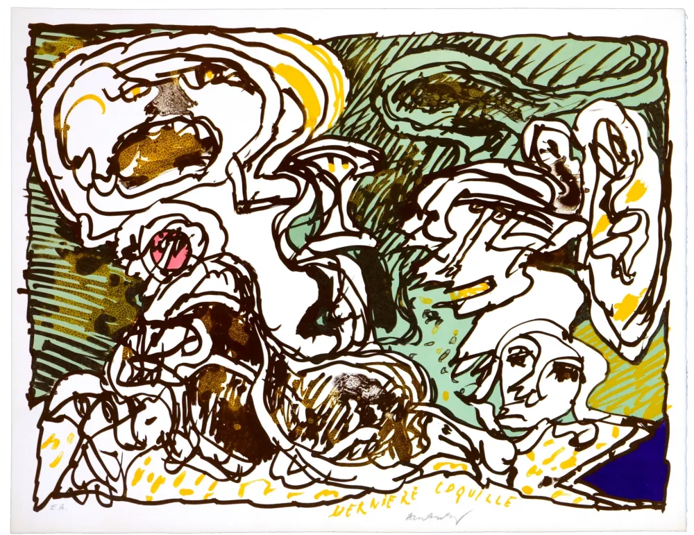 Litografía Alechinsky - La dernière coquille