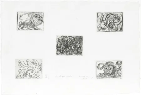 Aguafuerte Alechinsky - La ligne seule