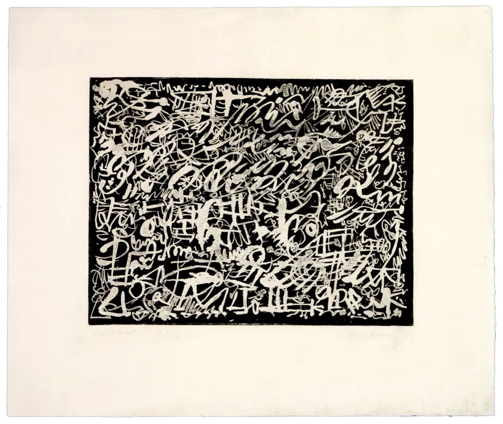 Aguafuerte Alechinsky - La nuit