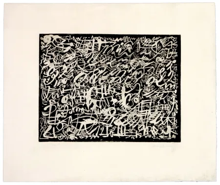 Aguafuerte Alechinsky - La nuit