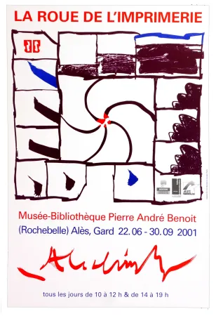 Cartel Alechinsky - La Roue de l'imprimerie
