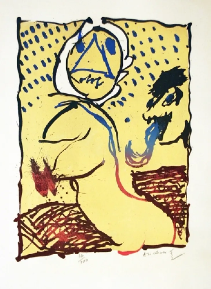 Litografía Alechinsky - LA TAILLE DOUCE