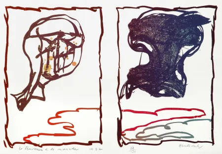 Litografía Alechinsky - La Traversée de la Manche