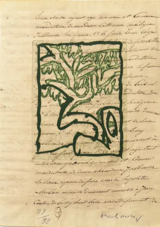 Grabado Alechinsky - La vie comme elle tourne