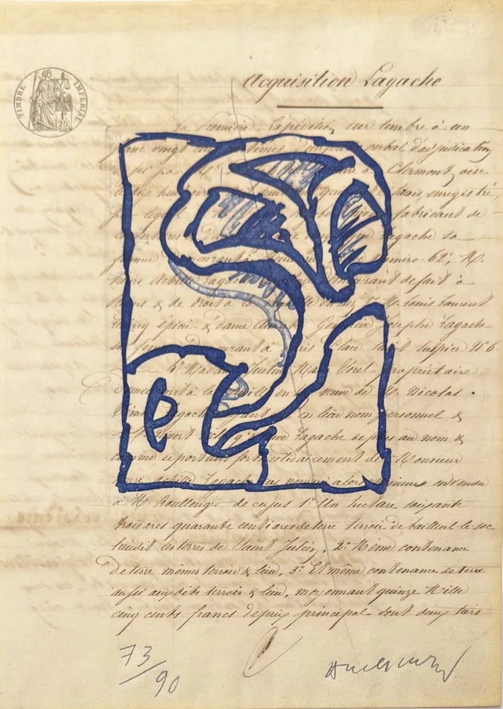 Grabado Alechinsky - La vie comme elle tourne