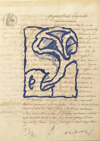 Grabado Alechinsky - La vie comme elle tourne