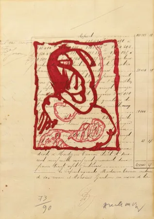 Grabado Alechinsky - La vie comme elle tourne