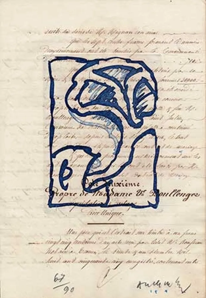 Grabado Alechinsky - La vie comme elle tourne