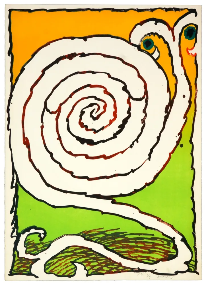 Litografía Alechinsky - Labyrinthe d'Apparat I