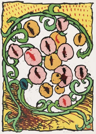 Litografía Alechinsky - Labyrinthe d’apparat I