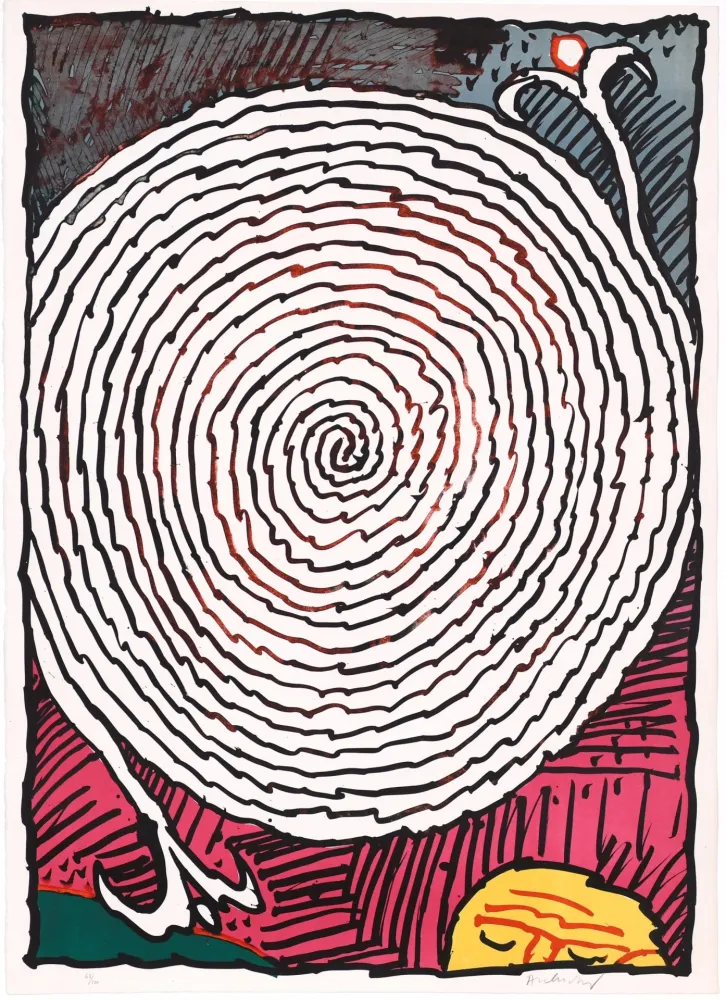 Litografía Alechinsky - Labyrinthe d’apparat IV