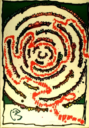 Litografía Alechinsky - Labyrinthe d'apparat V