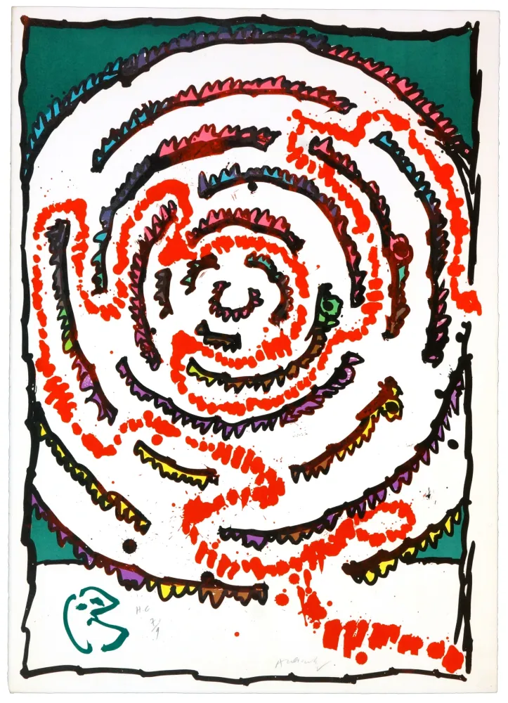 Litografía Alechinsky - Labyrinthes d’Apparat IV