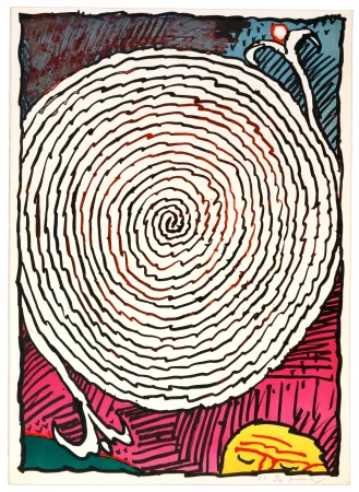 Litografía Alechinsky - Labyrinthes d’Apparat V