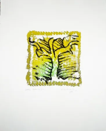 Grabado Alechinsky - L'arbre vert